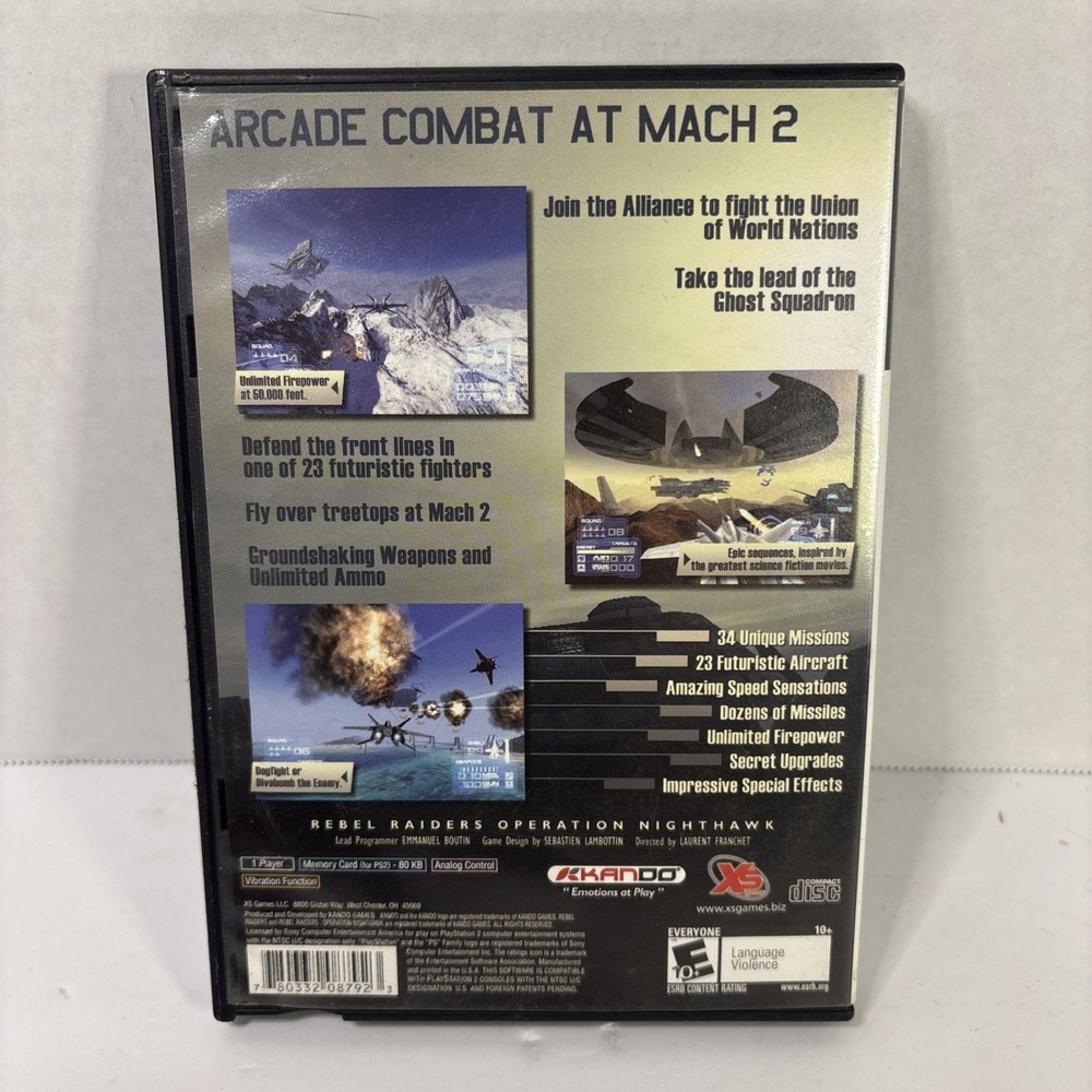 Rebel Raiders Operation Nighthawk Sony PlayStation 2 2006 CIB Tested - Picture 3 of 3